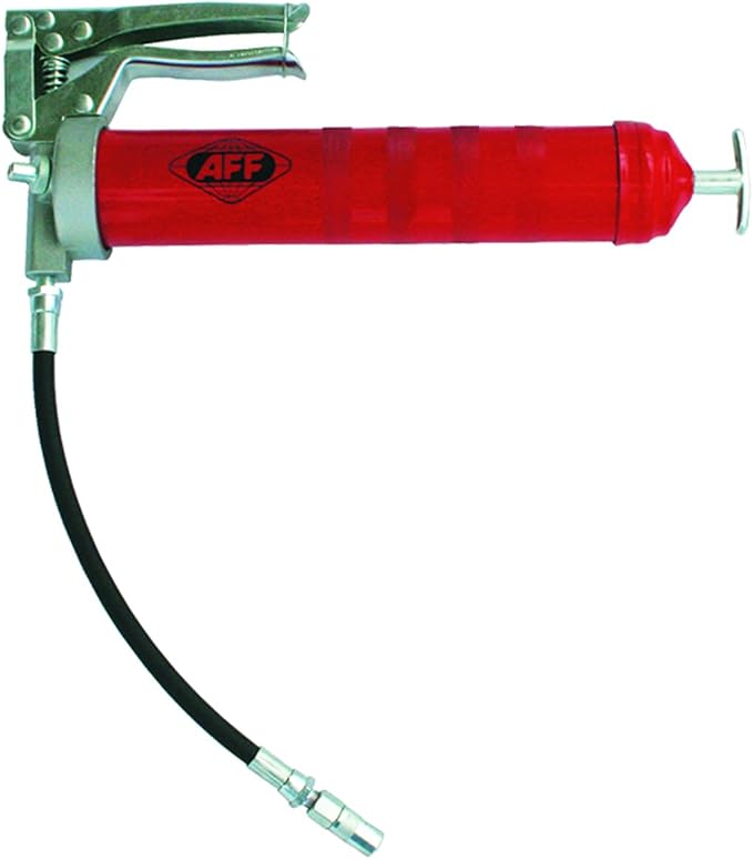 AFF 14 oz. Capacity Cold Weather Grease Gun with 18" High Pressure Flex Hose and 4-Jaw Coupler, 7500 PSI, 8004