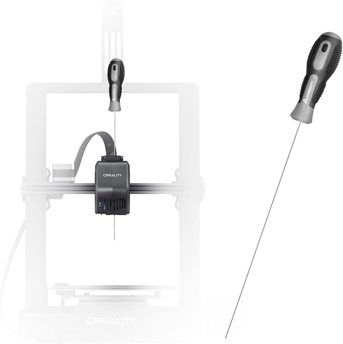 Creality Clog Poke,3D Printer Nozzle Cleaning Kit,Φ1.5mm L210mm Prolong Throat Piercing Needle 3D Printing Tool for 1.75mm Nozzles,Clean Hotend Without Disassembly