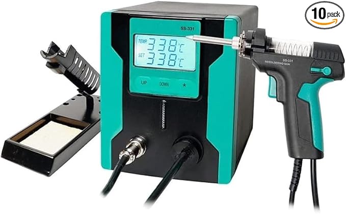 SS-331 Electric Solder Suction Gun LCD Electric Desoldering Gun Anti-static 90W High Power Strong solder sucker Suction SS-331H Desoldering Station
