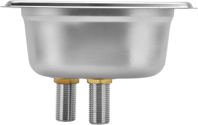 Glass Rinser, Square Stainless Steel Automatic Cup Washer Cleaner Quick Rinser Kitchen Sink Accessories for Bar Pub Restaurant Coffee Shop Hotel Silver