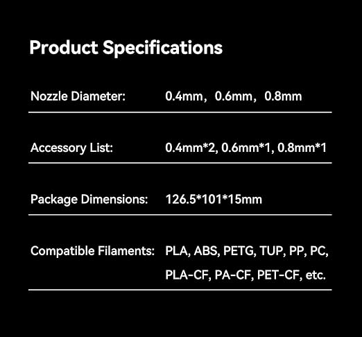 Creality K2 Plus Quick-Swap Nozzle 0.8mm for K2/K2 Plus/Creality Hi 3D Printers, Single Nozzle Replacement, Upgraded Material & Swift Installation