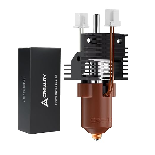 Creality 2025 K1 SE/K1C/K1 Max/K1 Upgrade Ceramic Heating Block Kit, New Version Terminal with Buckle, K1 Series 600mm/s High-Speed Printing Hot End, Extruder Hotend for 3D Printer K1 Series