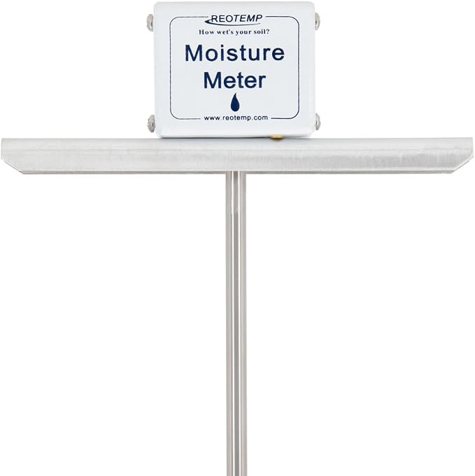 Reotemp 24 Inch Garden and Compost Moisture Meter, Garden Tool Ideal for Soil, Plant, Farm and Lawn Moisture Testing