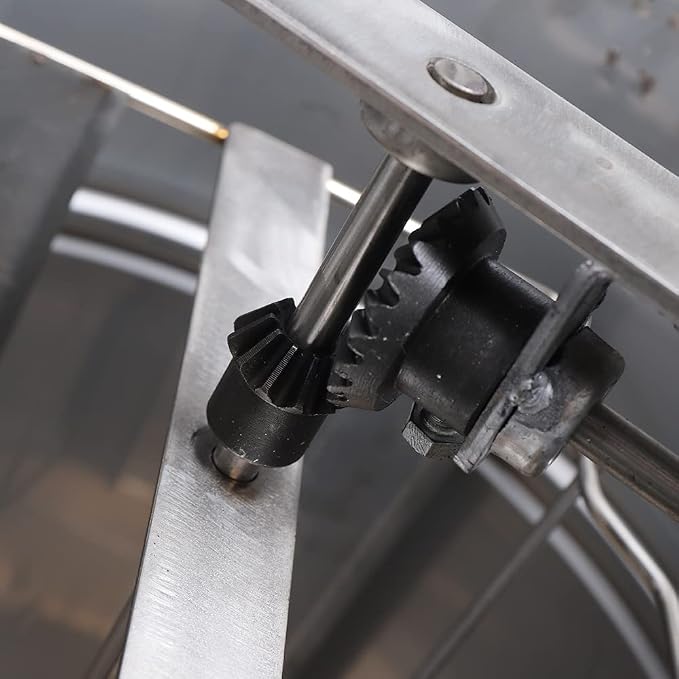 Honey Extractor Separator, 2-Frame Stainless Steel Honey Extractor Manual Honey Extractor Honey Drum Spinner, Beekeeping Extraction Apiary Centrifuge Equipment