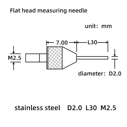 Digital Dial Indicator 0-2in/50.8mm, 0.01mm/ 0.0005" Tolerance Function Inch/Metric Measuring Tool (ACE-B50)