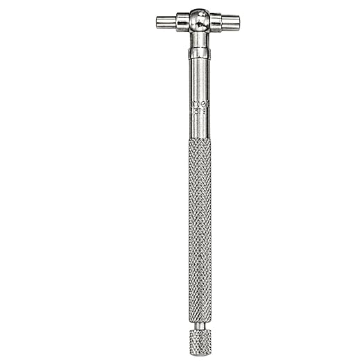 Starrett Telescoping Gage, Self-Centering with Two Arms - Ideal for Determining True Size of Holes, Slots and Recesses - 1/2" - 3/4" Range, 2-3/8" Handle Length - 579B