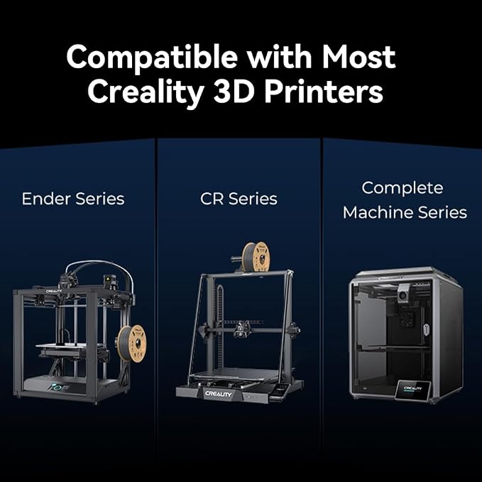 Official Creality Hyper ABS Filament 1.75mm, 3D Printer Filament ABS for High Temperature Resistance, 1kg(2.2lb)/Spool, Dimensional Accuracy ± 0.05 mm, Fits for Most 3D Printers