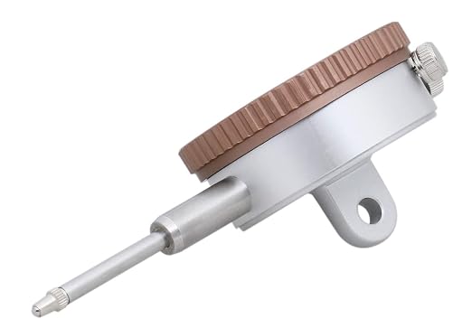 Accusize AGD2 Style Dial Indicator 0-1 in x 0.001 in, P900-S102 | Back Lug With 1/4 in Hole, Rotating Bezel Clamp, Hardened Contact Point, Satin Chrome Finish
