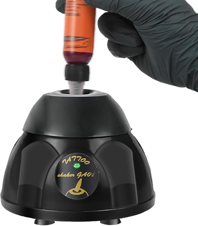 Mini Vortex Mixer - Gakonp 4000rpm Paint Shaker Nail Polish Shaker Vortex Paint Mixer for Lab Mixing Tattoo Ink Eyelash Products Mini Ink Mixer with Touch Function
