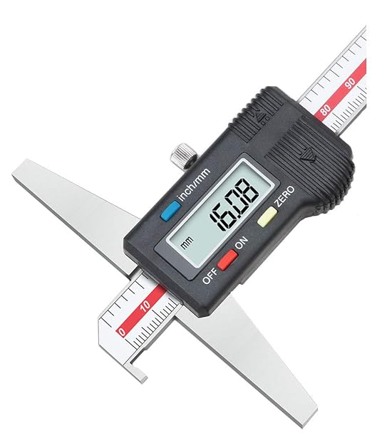 Depth Gauge Vernier Caliper 0-150mm 0-200mm,0-300mm (Digital 200mm(Single Hook))