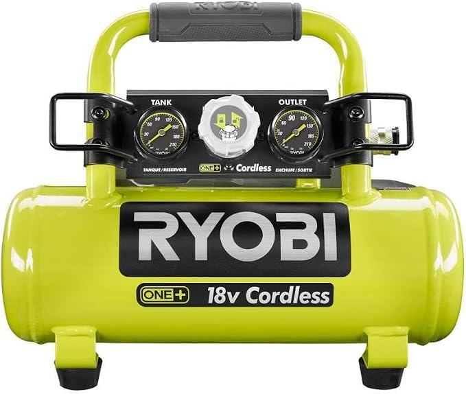 ONEAND 1 GAL. 120 PSI Portable 18V Horizontal AIR Compressor 0.5 CFM at 90 PSI