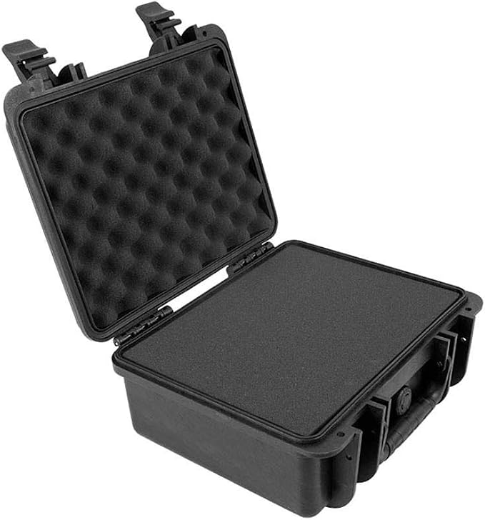 Monoprice Weatherproof/Shockproof Hard Case - IP67, Customizable Foam, 13" x 12" x 6", Black - Pure Outdoor Collection