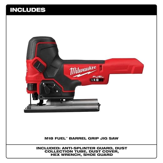 MILWAUKEE'S Jig Saw,18VDC,Barrel Grip