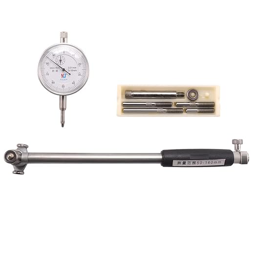 Dial Bore Gauge Set Range 50-160mm(1.97-6.23") Diameter Indicator Measuring Engine Cylinder Tool Kit