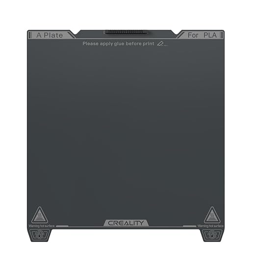 Creality K1C Smooth PEI Build Plate Kit, 3D Printer Heat and Wear Resistance Smooth PEI Spring Steel Plateform Print Bed with Wipe Nozzle Design for K1C, K1 SE