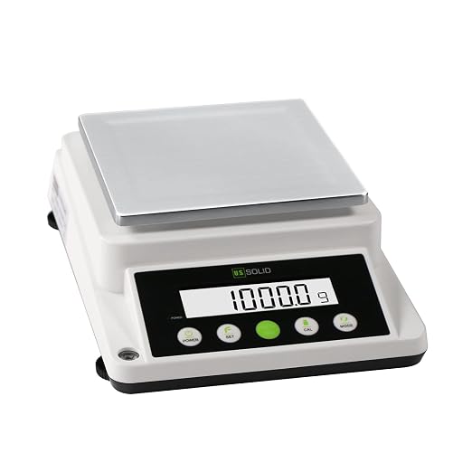 U.S. Solid Precision Balance, 3100g x 0.1g Digital Analytical Lab Scale with RS232 Interface for Data Export, Piece Counting, g, gn, oz, ct, for Science & Industry