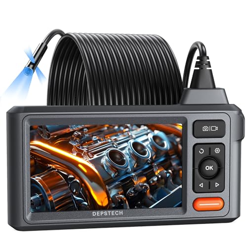 DEPSTECH DS620 50ft Triple Lens Sewer Camera and Fish Tape Bundle