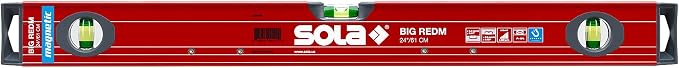 SOLA LSB24LM Box Beam Magnetic Level, Big Red, 24-Inch