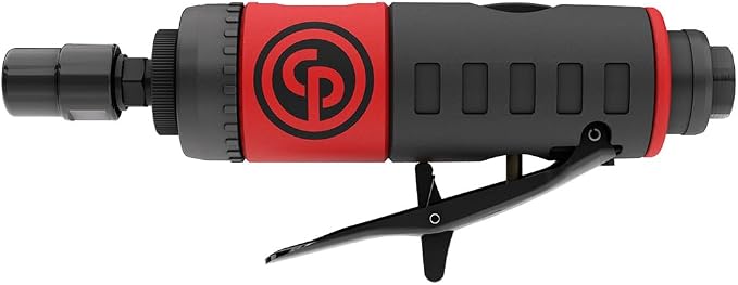 Chicago Pneumatic CP7405 - Air Straight Die Grinder Tool, Welder, Woodworking, Automotive Car Detailing, Stainless Steel Polisher, Heavy Duty, 1/4 Inch (6 mm), 0.34 HP / 250 W, 28000 RPM