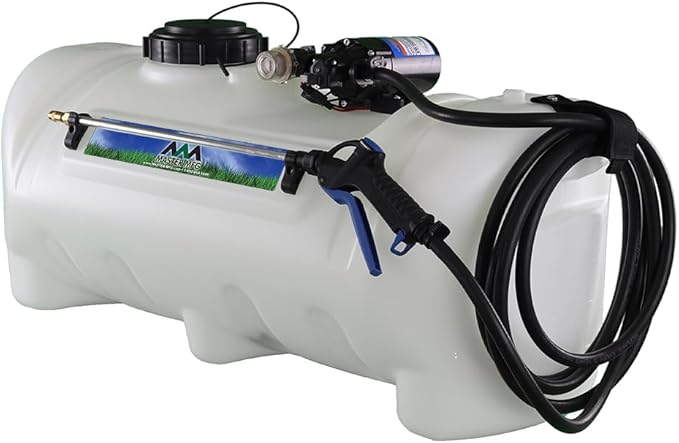 Master Mfg 25-Gallon Deluxe UTV & ATV Spot Sprayer - 2.2GPM, 70PSI Max for Fertilizer, Weed & Pest