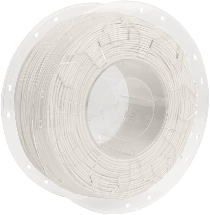 Creality PLA Filament 1.75mm, 1.75mm 3D Printer Filament, 1.0kg (2.2lbs) Spool, No Warp Enhanced Toughness, Dimensional Accuracy ±0.03mm Printing Filament, Suitable for FDM 3D Printers (Lvory White)