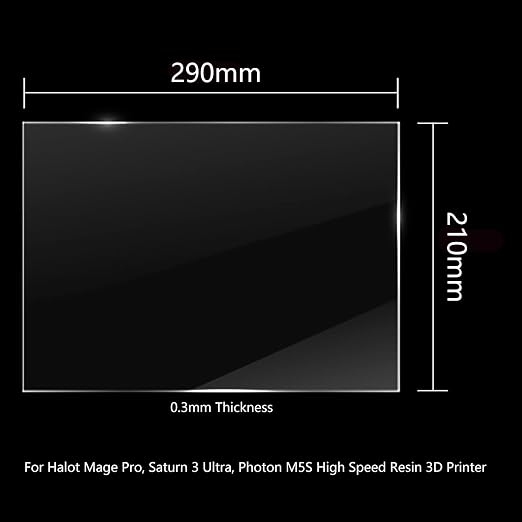 KOYOFEI 3PCS ACF Film for Resin 3D Printer, ACF High Speed Release Film for ELEGOO Saturn 3 Ultra, Halot Mage Pro, Halot Mage S, Photon M5S, M5S Pro, M7 Pro 10.1-10.3inch LCD 3D Printers 290x210x0.3mm