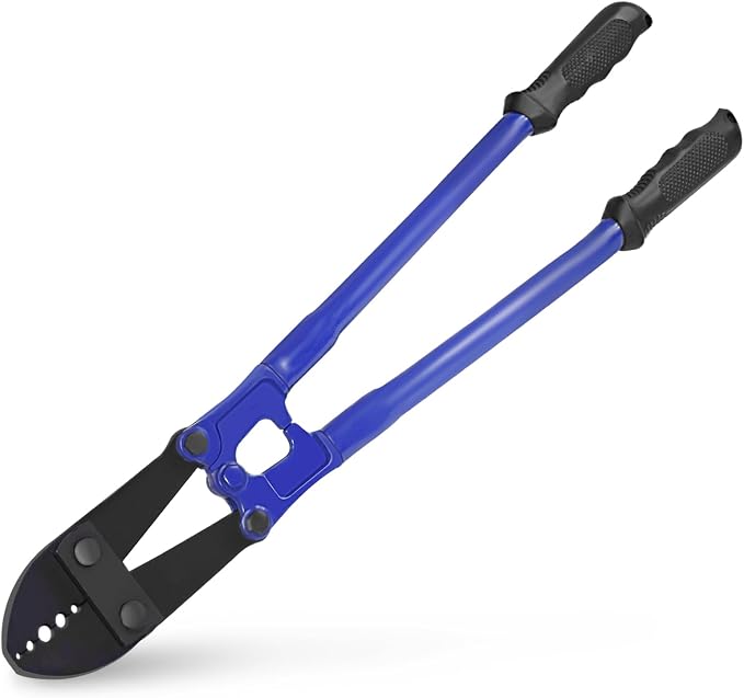 Wire Rope Crimping Tool, 24 Inch Hand Swaging pliers, 5 Cavity 1/16" 3/32" 1/8" 5/32" 3/16", Crimping Tools for Copper and Aluminum Oval Sleeves and Stop Sleeves