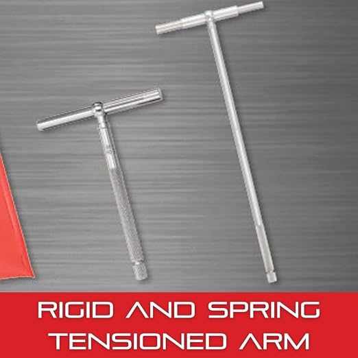 Starrett Telescoping Gage with One Arm - Ideal for Determining True Size of Holes, Slots and Recesses - 1-1/4" - 2-1/8" Range, 2-3/8" Handle Length - 229C