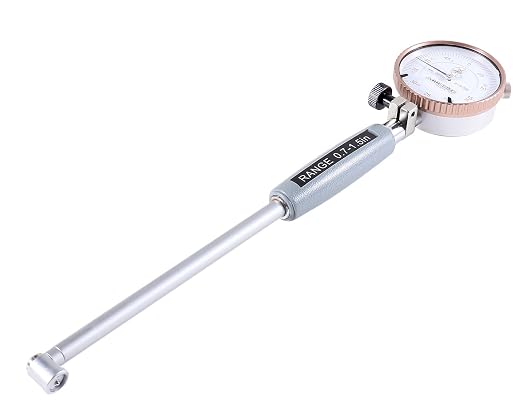 Accusize Industrial Tools 0.7-1.5'' by 0.0005'' Ddial Bore Gauges, Stem Length 6'', Ee20-5015 | 6" Stem Length, Self-Centering, Chrome-Plated Handle, Insulated Grip, EE20-5015
