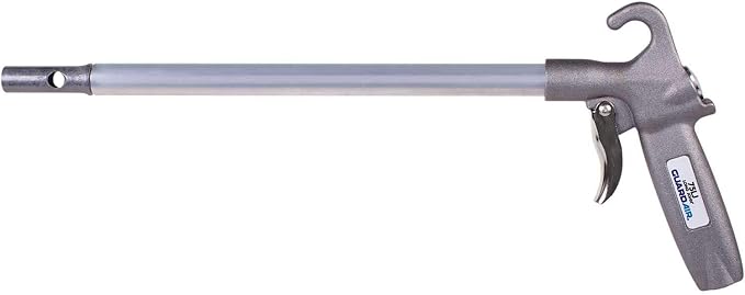 Guardair Long John Safety Air Gun with 36-Inch Aluminum Extension, High Performance OSHA Compliant Alloy Nozzle, Gray/Silver (75LJ036AA)