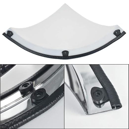 3 Kits Quarter Dome Mirror High Viewing Angle Safety Security Corner Acrylic Convex Mirror for Blindspot (19 Inch 1/4 Dome, 90 Degree Viewing Angle)