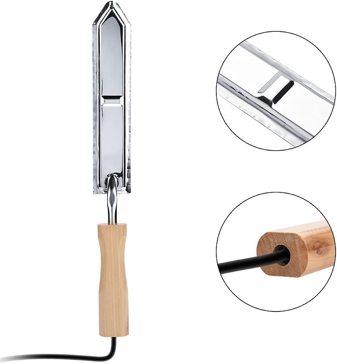 Fdit Electric Uncapping Knife Honey Cutter Scraper Bee Extractor Beekeeping Tools Beekeeping Supplies(US)