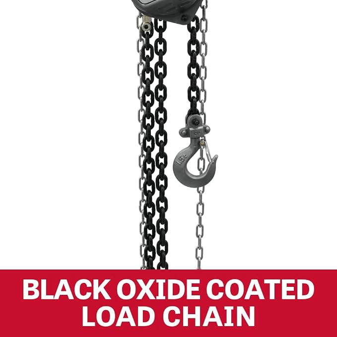 JET 1/2-Ton Hand Chain Hoist, 15' Lift (Model S90-050-15)