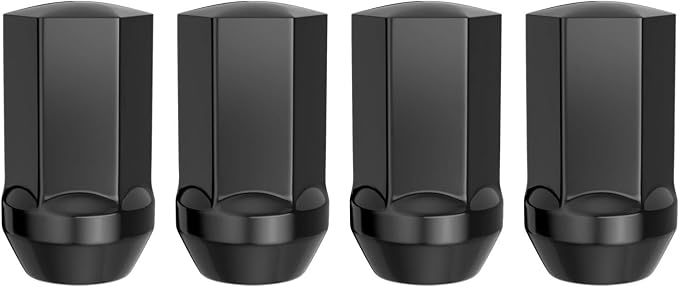 MIKKUPPA 4PCS M14x1.5 OEM Lug Nuts - Replacement for Chevy Silverado Suburban Tahoe, GMC Sierra 1500 Yukon, Buick Cadillac Dodge Chrysler, OEM Factory Wheel, Black Closed End One-Piece Tire Nut