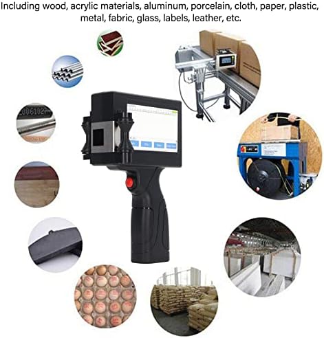 FTVOGUE Handheld Inkjet Printer Label Printer for Printing Production Date Batch Number Logo
