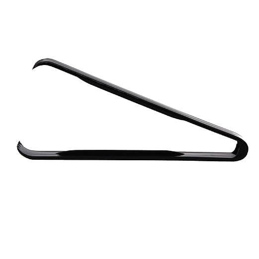 Party Essentials - N617 Hard Plastic Serving Tongs, 6.5", Black (Pack of 48)