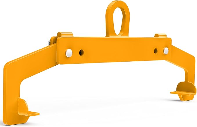 Vertical Drum Clamp - Lifter for 55 Gallon Steel & Plastic Drums - One Clamp Fits All - 1100 Lbs Capacity