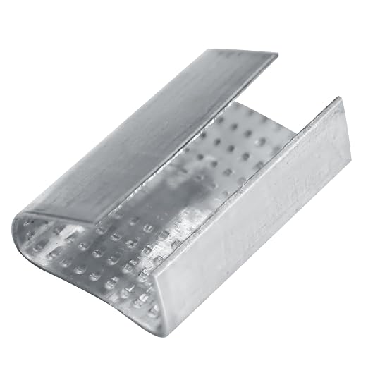 Open Serrated Strapping Seals for 1/2" Polyester Poly Polypropylene Strap Pallet Banding Clips(1000)