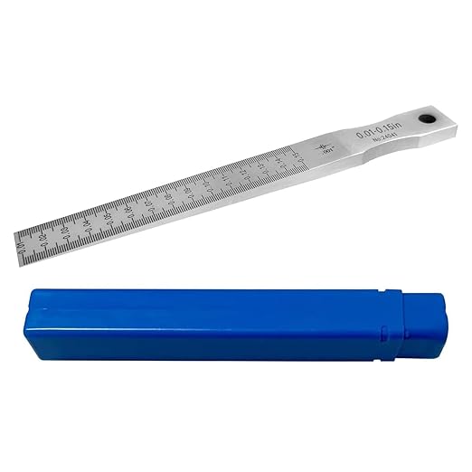 Taper Gap Gauge,Inch Unit 0.01"-0.15",Graduation 0.001"
