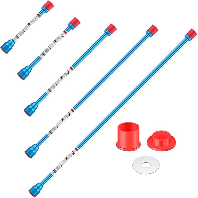 5PCS Airless Sprayer Gun Spray Painting Wand,Airless Spray Gun Tip Extensions,Airless Paint Sprayer Gun Tip Extension Pole,for Airless Paint Gun Wand (blue/8in 12in 20in 30in 40in)