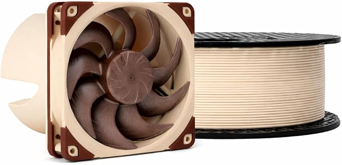 Prusament Premium PLA Noctua Beige 1.75mm 1kg 3D Printer Filament | PLA filament with ±0.02 mm precision, low warping, and reliable, tangle-free printing for beginners and professionals.