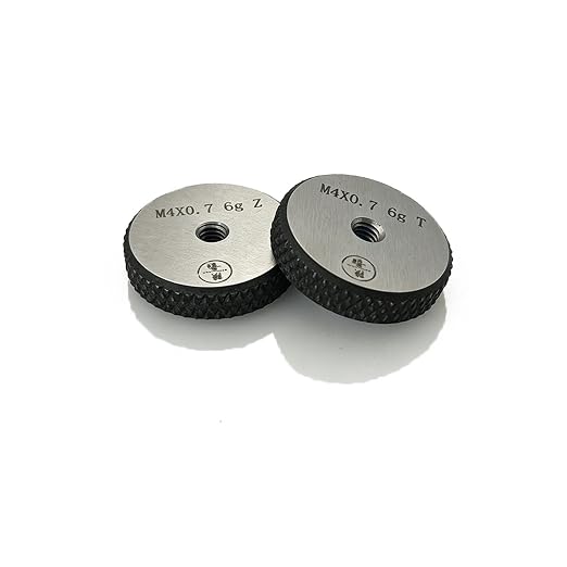 Tools Thread Ring Gauge M4-0.7 6g, for External Thread with NOT GO Side and GO Side，Two Piece