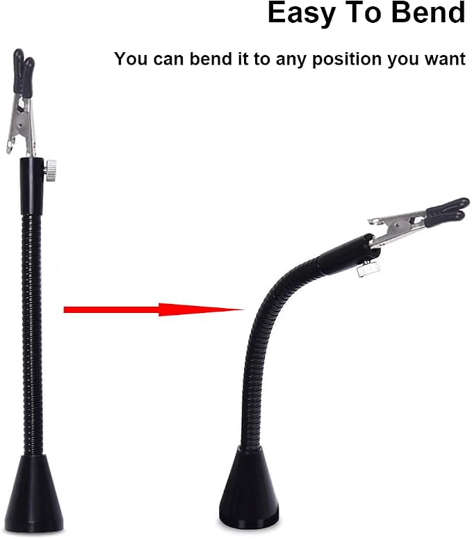 Magnetic Helping Hands Third Hand Tool Flexible Metal Arms Alligator Clips Strong Magnet Base for Automobile Electronics Soldering Jewelery Painting Art Crafts Hobby,15cm,1PCS
