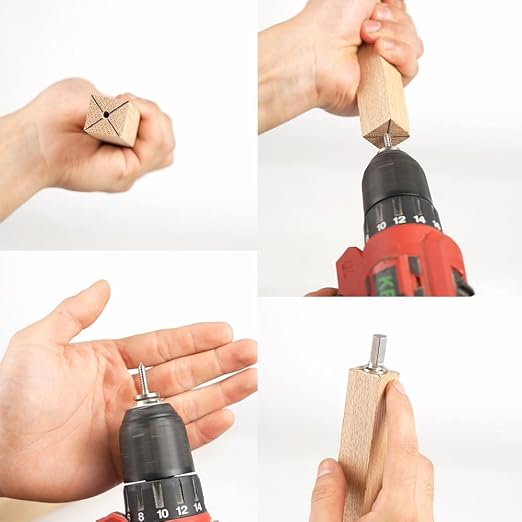 Dowel Maker and Center Finder Tool and Dowel Maker Accessories Bundle