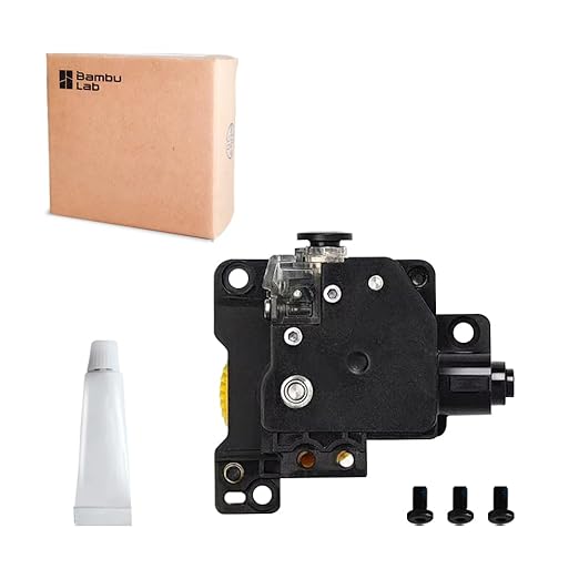Bamboo Lab Original Extruder Unit Stainless Steel Finished Extruder Component Kit for Bambu Lab P1P,P1S 3D Printer (P1 Series)