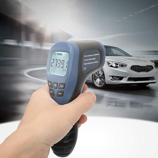 Noncontact Digital Tachometer Digital RPM Meter Handheld Digital Tachometer Noncontact Tachometer Speed Gauge Tester for Motors Electric Fans Paper Making