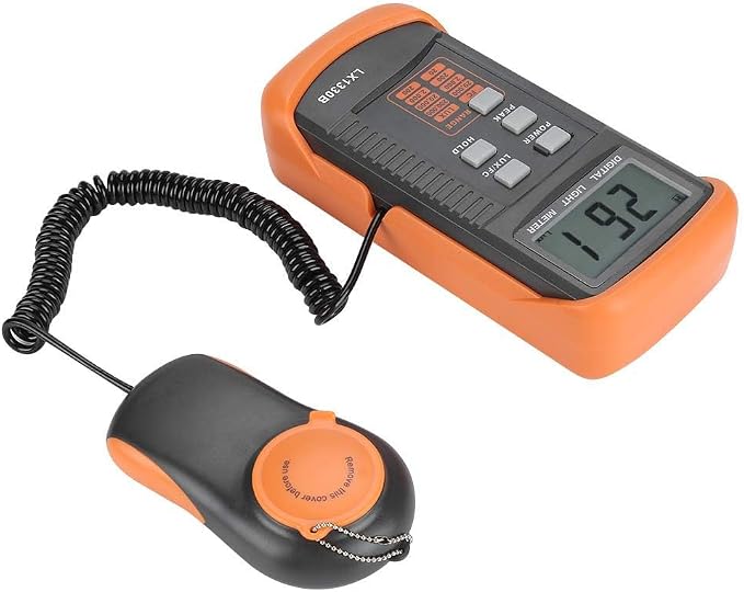 LX1330B Digital Luxmeter LCD Display Light Meter Lux Meter Photometer 0-200,000 Lux Testing Illuminometer