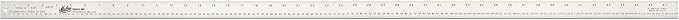 Malco 48CR 48 Inch Heavy Duty Tinners Circumference Rule, Stainless Steal with Black Etched Markings in 1/8" increments, 1-1/4" Width