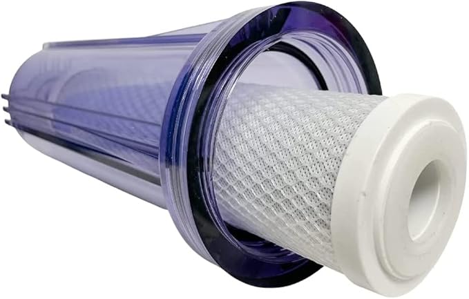 IPW Industries | 2 CC-10-CA Carbon Block Reverse Osmosis Water Filter & CCI-10CLW Filter Canister 1/4" NPT for Water Pur Company - Water Filter Cartridge