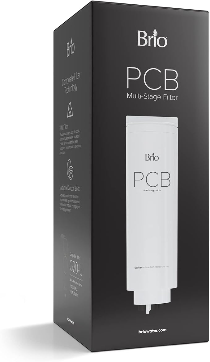 Brio PCB 3-Stage Water Filter Replacement for Filtration System ROSL700, ROSL700BLK, ROSL700WHT